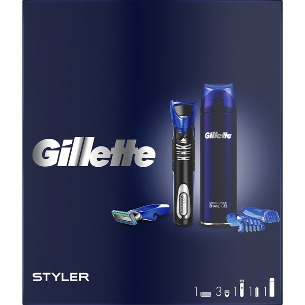 Gillette pack proglide styler 1 maquina más 3 recotadores más gel 200 ml